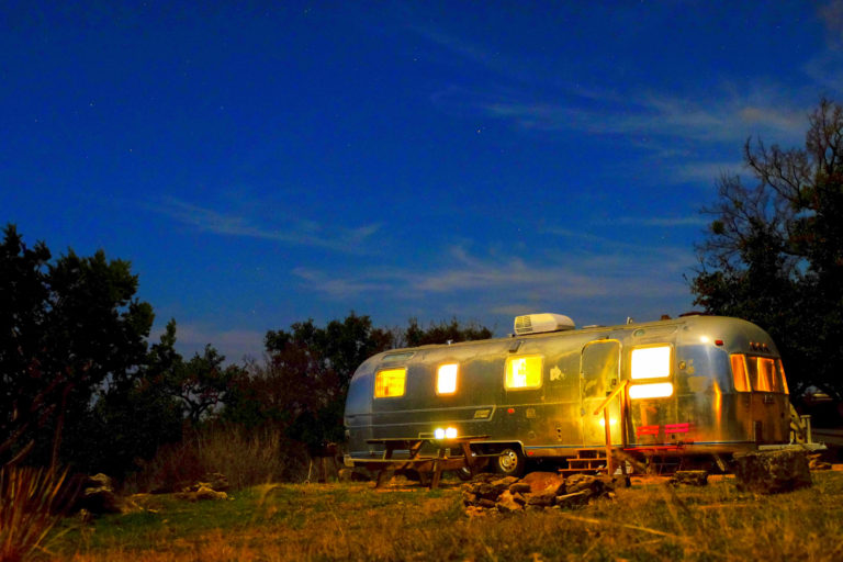 Texas Glamping Vintage Airstreams at the Dos Rios RV Park