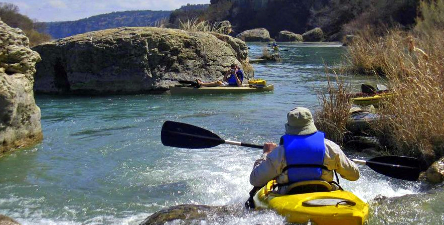 kayaking and canoeing on the llano river