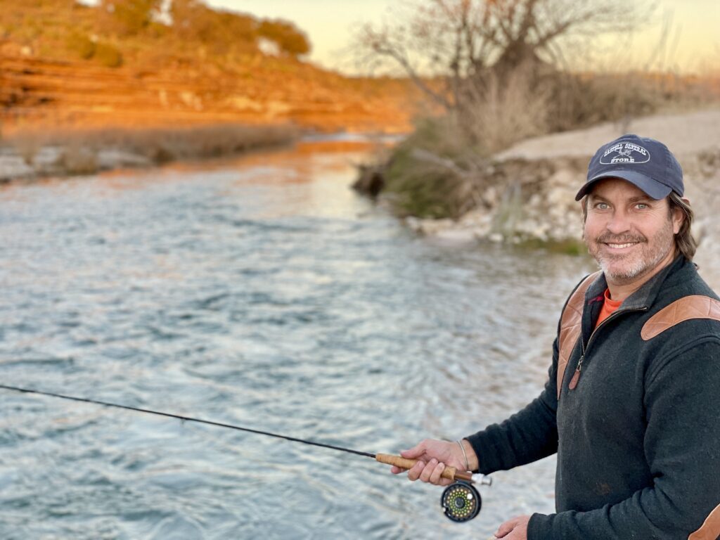 fly fishing on the llano for rainbow trout